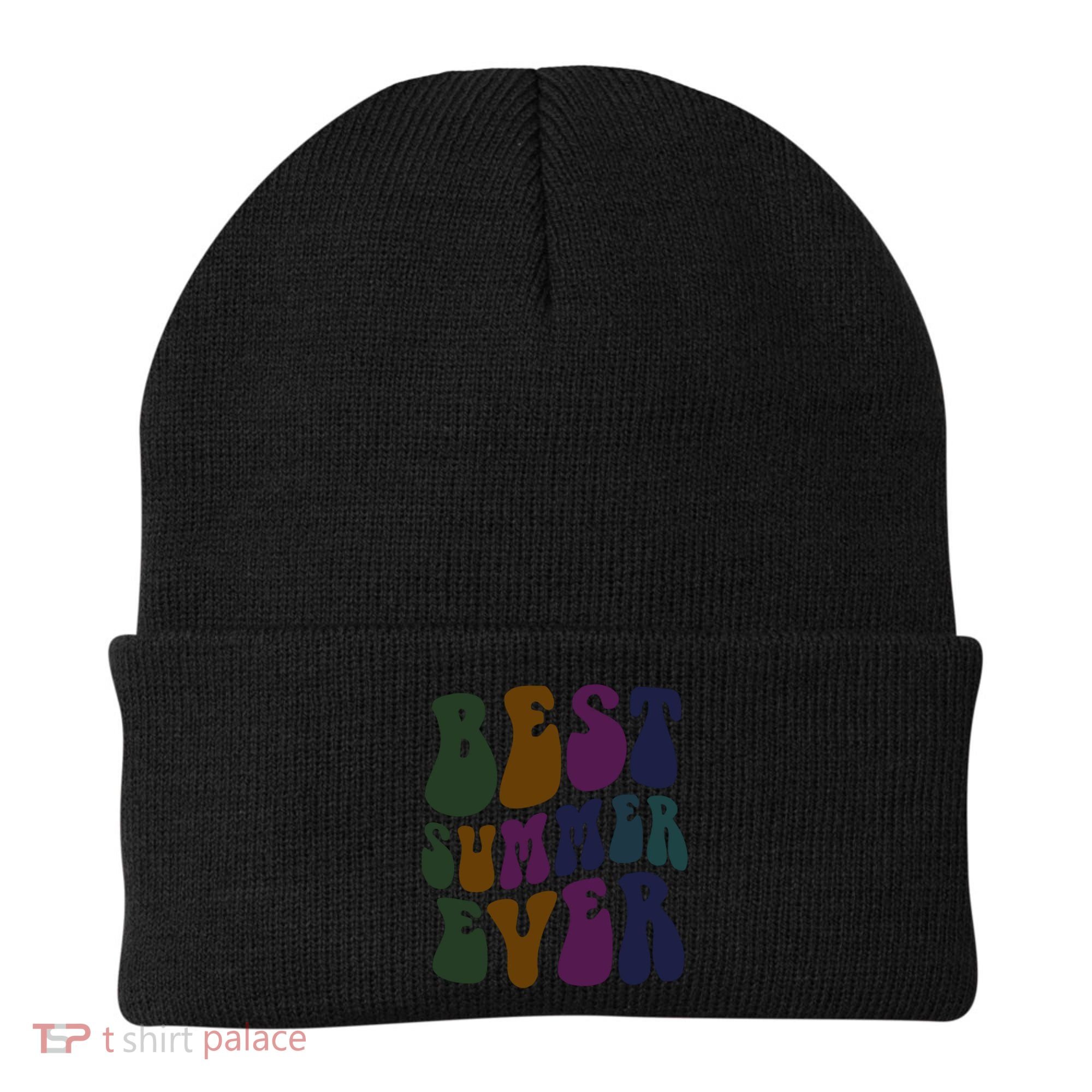 Retro Best Summer Ever Camp Crew Camping Staff Grill Chef Gift Beanie