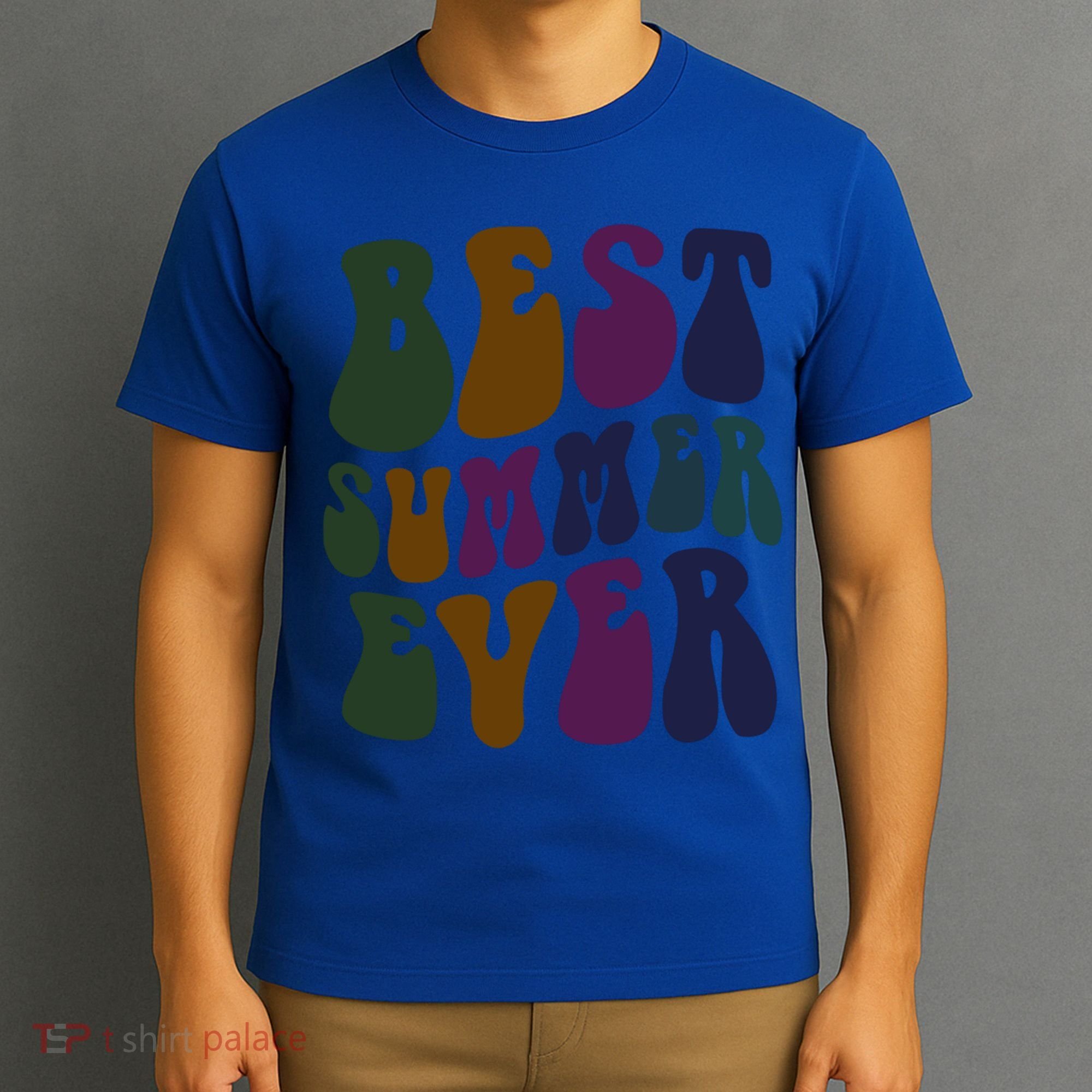 Retro Best Summer Ever Camp Crew Camping Staff Grill Chef Gift T-Shirt