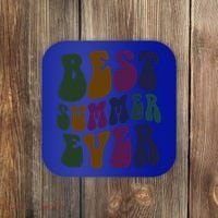 Retro Best Summer Ever Camp Crew Camping Staff Grill Chef Gift Coaster thumb 0