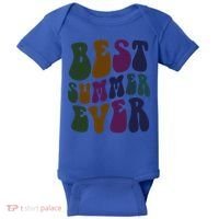 Retro Best Summer Ever Camp Crew Camping Staff Grill Chef Gift Baby Bodysuit thumb 0