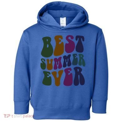 Retro Best Summer Ever Camp Crew Camping Staff Grill Chef Gift Toddler Hoodie