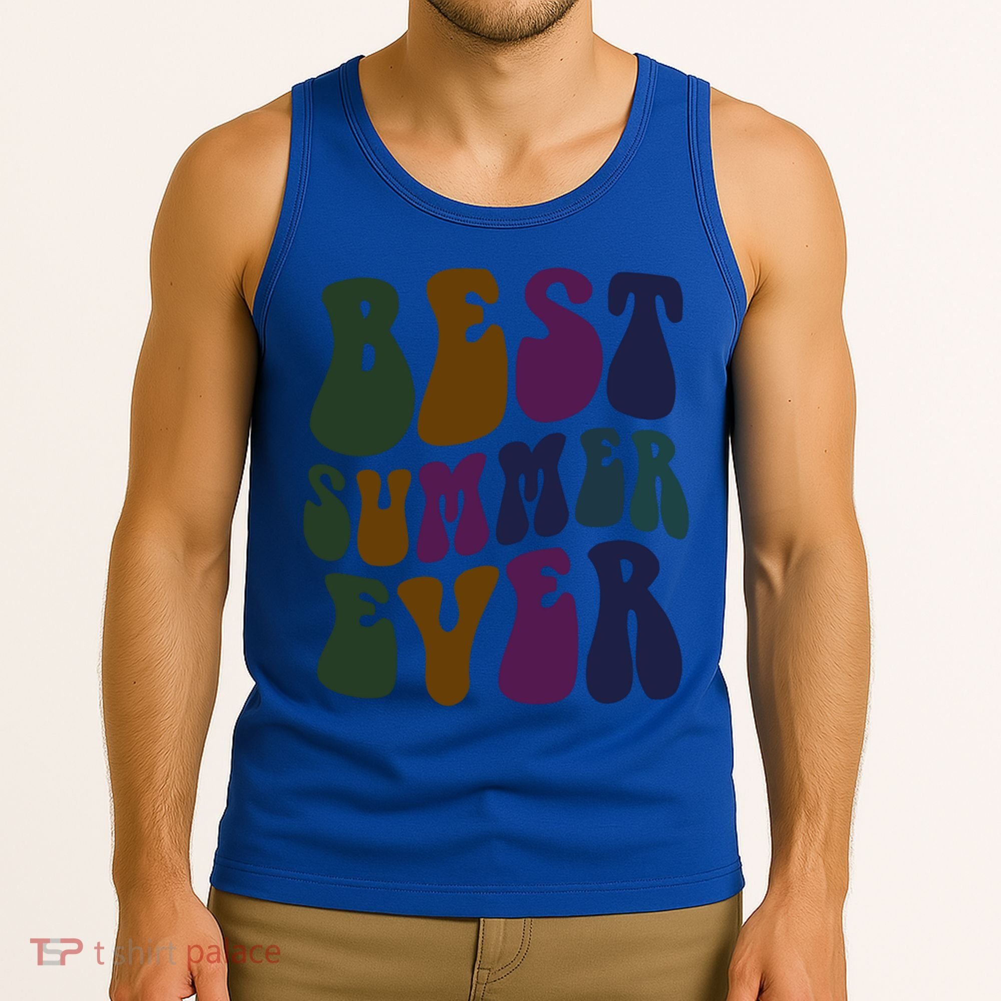Retro Best Summer Ever Camp Crew Camping Staff Grill Chef Gift Tank Top