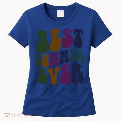 Retro Best Summer Ever Camp Crew Camping Staff Grill Chef Gift Women's T-Shirt