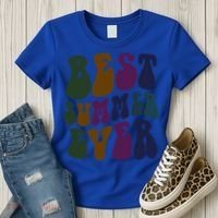 Retro Best Summer Ever Camp Crew Camping Staff Grill Chef Gift Women's T-Shirt thumb 3