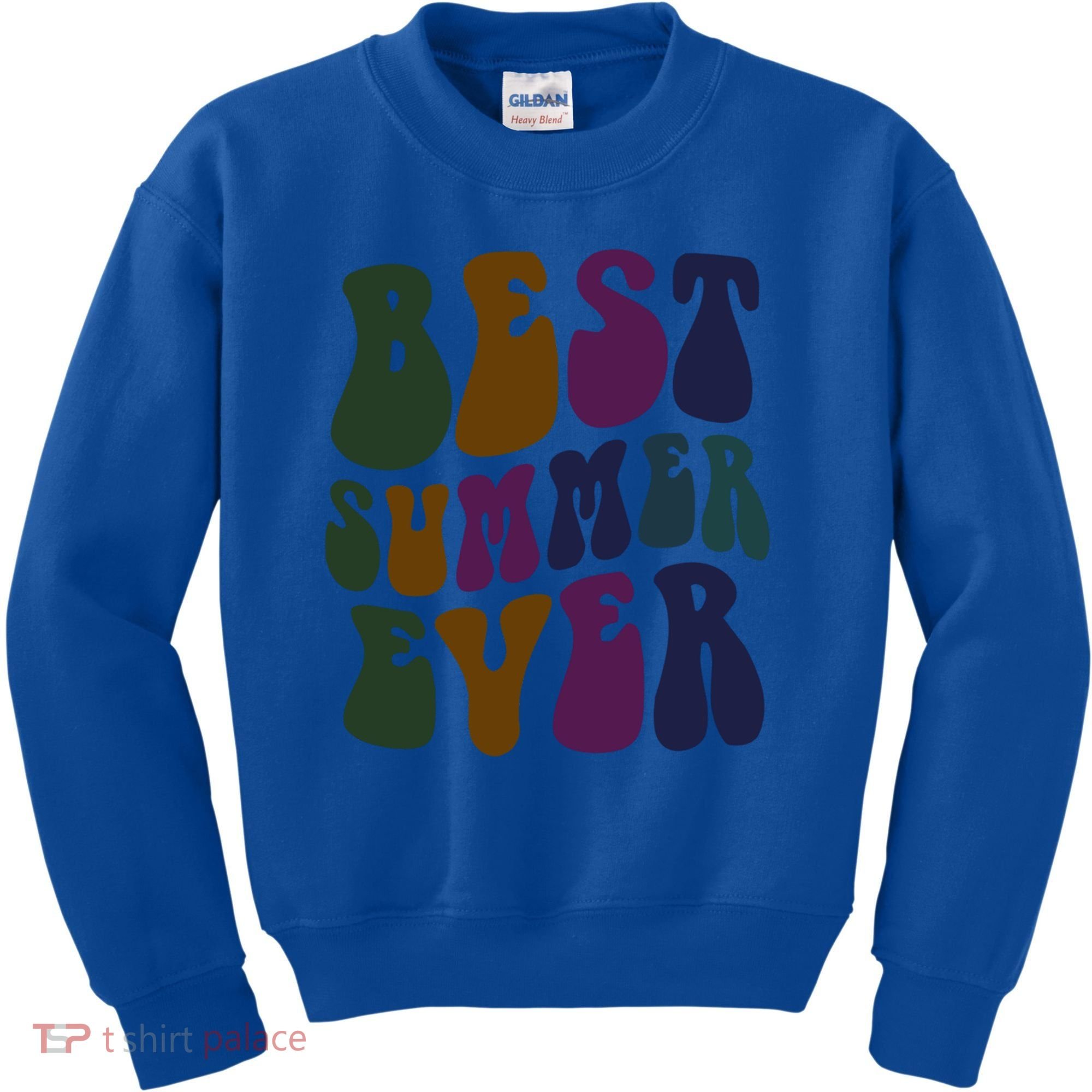 Retro Best Summer Ever Camp Crew Camping Staff Grill Chef Gift Kids Sweatshirt