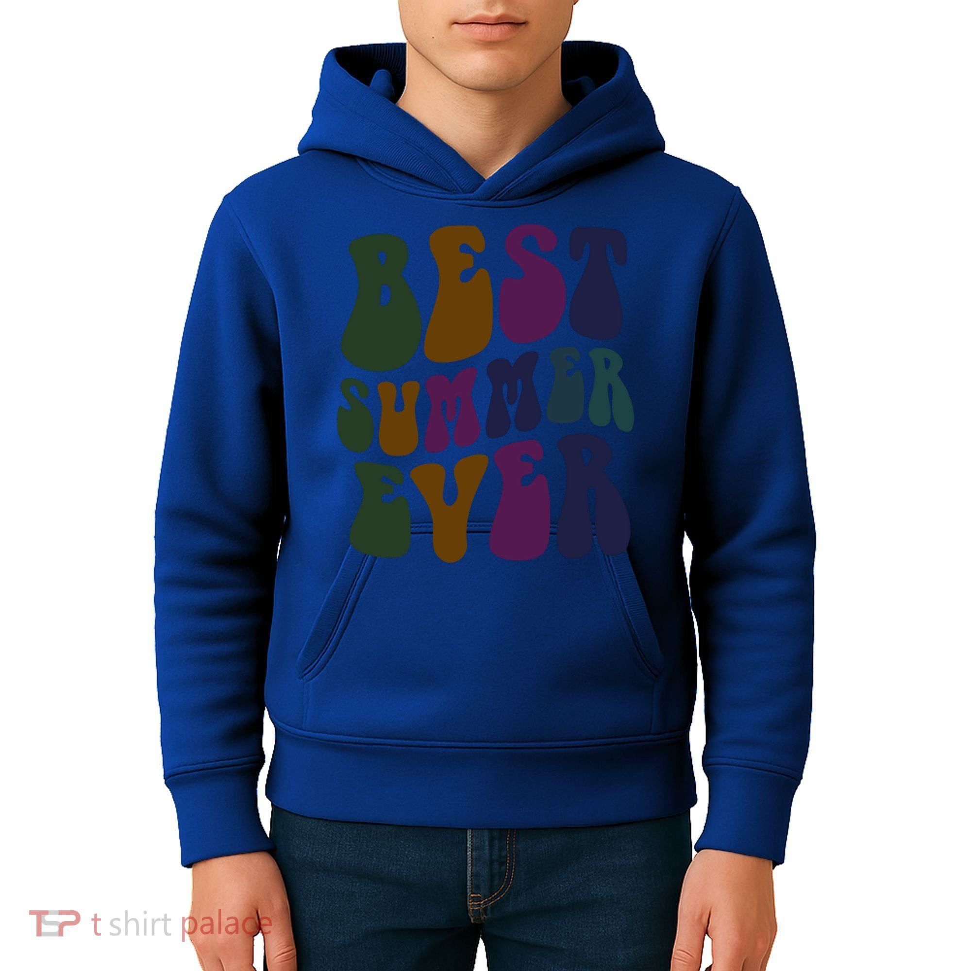 Retro Best Summer Ever Camp Crew Camping Staff Grill Chef Gift Kids Hoodie