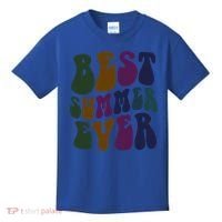 Retro Best Summer Ever Camp Crew Camping Staff Grill Chef Gift Kids T-Shirt thumb 0