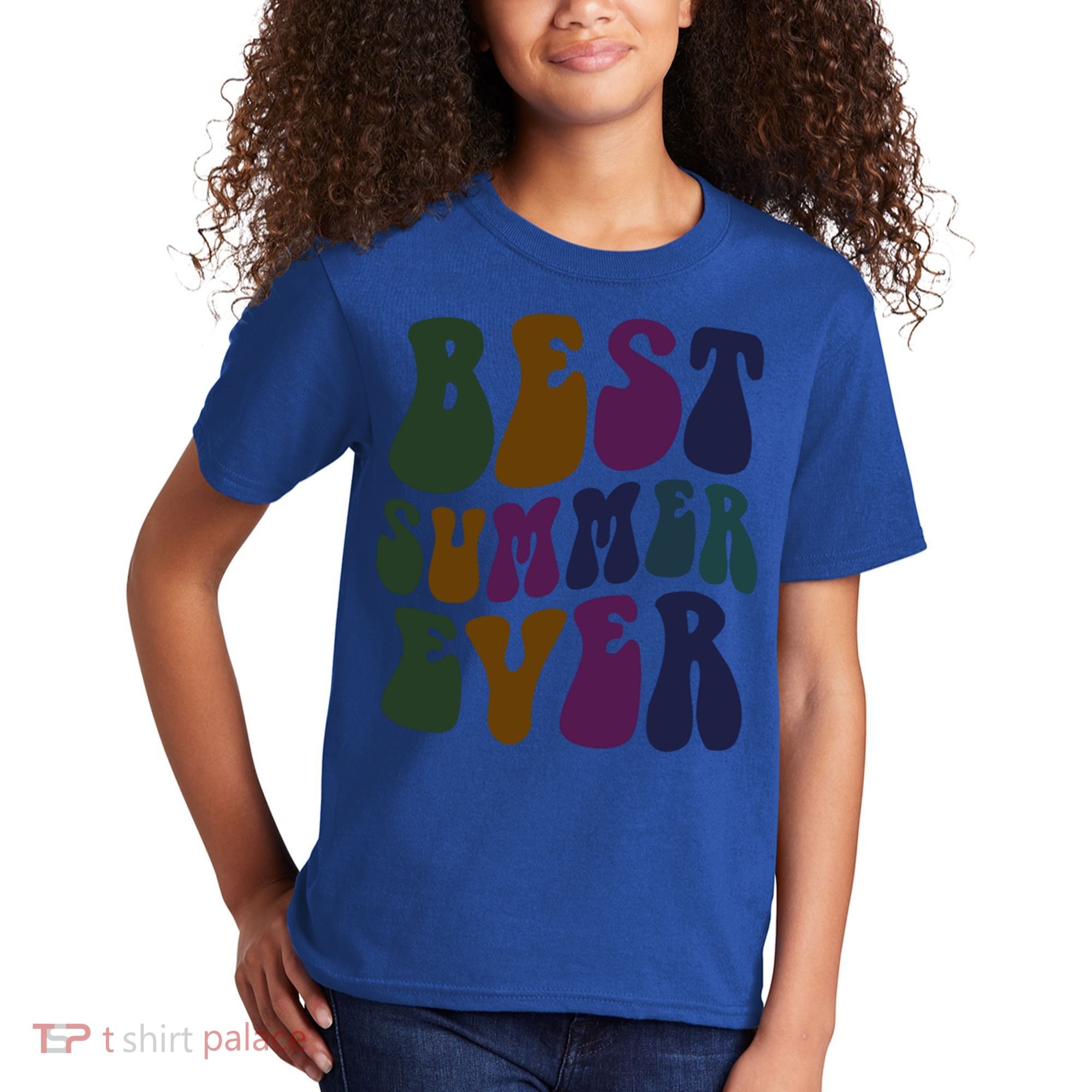 Retro Best Summer Ever Camp Crew Camping Staff Grill Chef Gift Kids T-Shirt