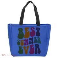 Retro Best Summer Ever Camp Crew Camping Staff Grill Chef Gift Tote Bag thumb 0