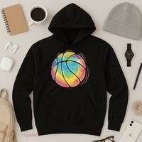 Rainbow Basketball Sport Hoodie thumb 3