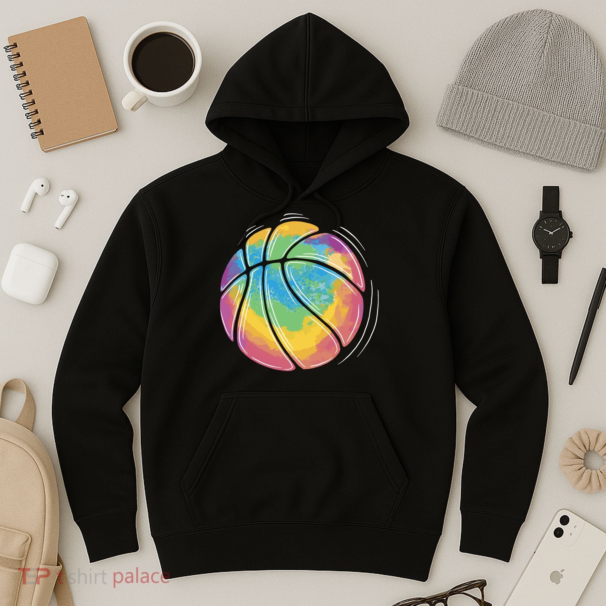 Rainbow Basketball Sport Hoodie