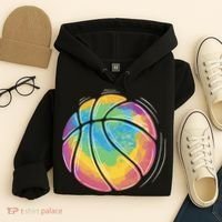 Rainbow Basketball Sport Hoodie thumb 4
