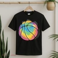 Rainbow Basketball Sport T-Shirt thumb 2