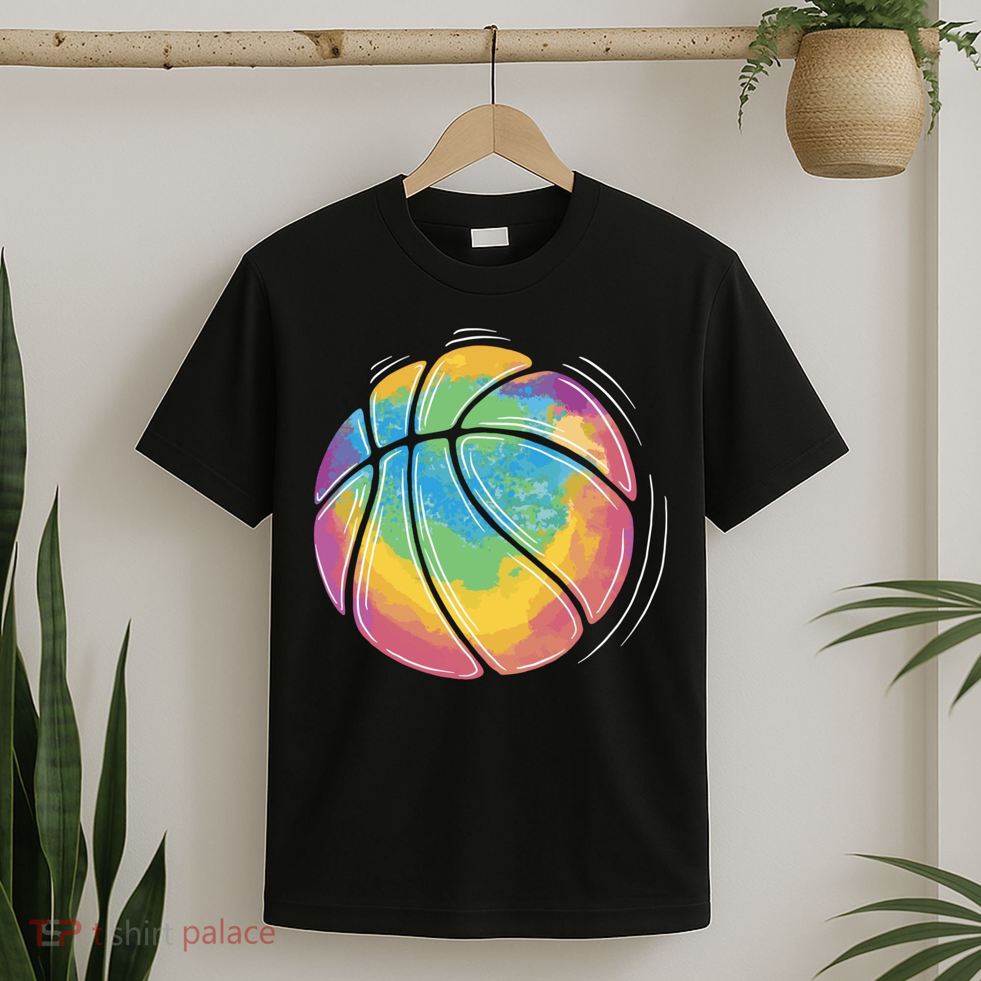 Rainbow Basketball Sport T-Shirt