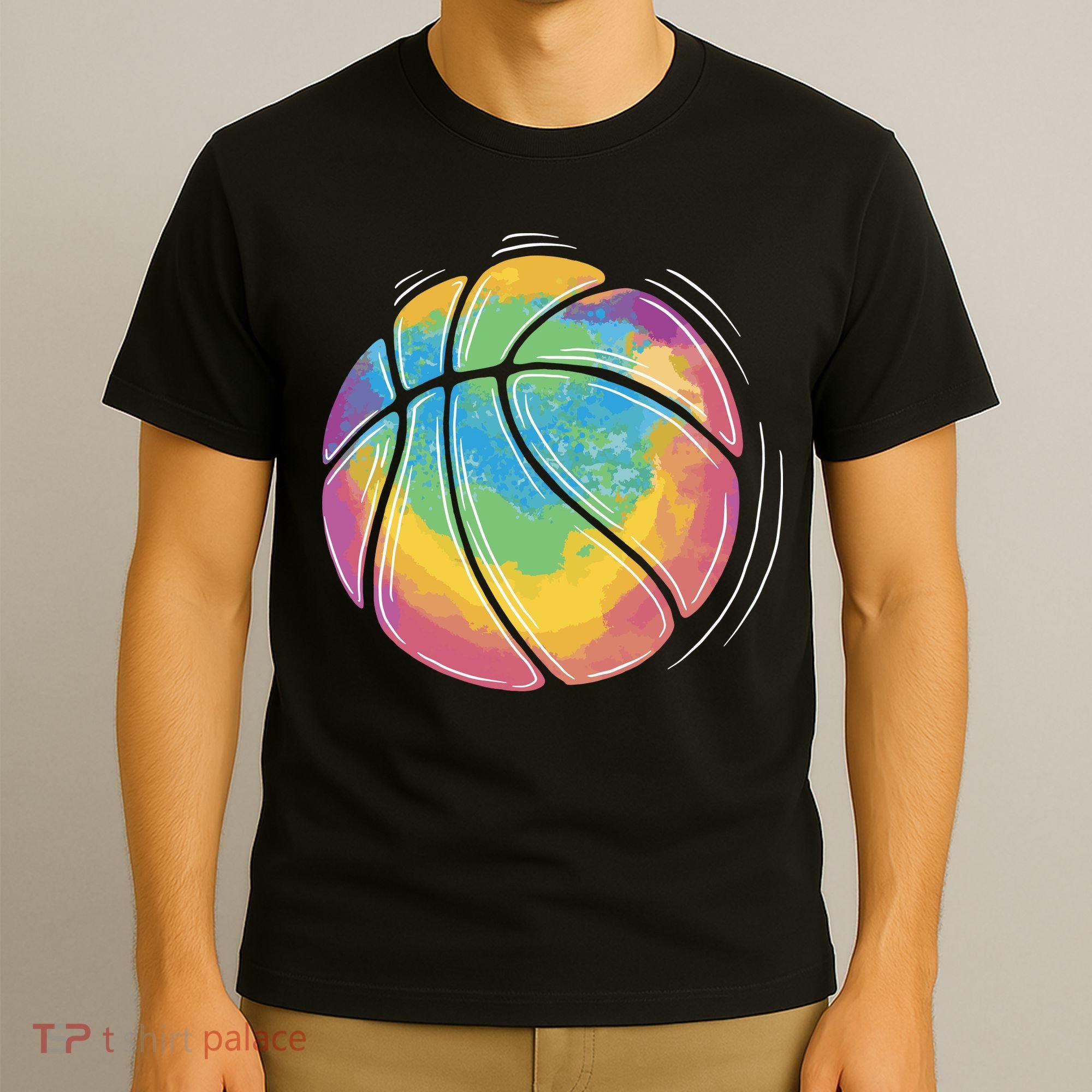 Rainbow Basketball Sport T-Shirt