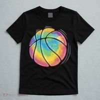 Rainbow Basketball Sport T-Shirt thumb 5