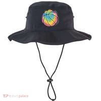 Rainbow Basketball Sport Bucket Hat thumb 0