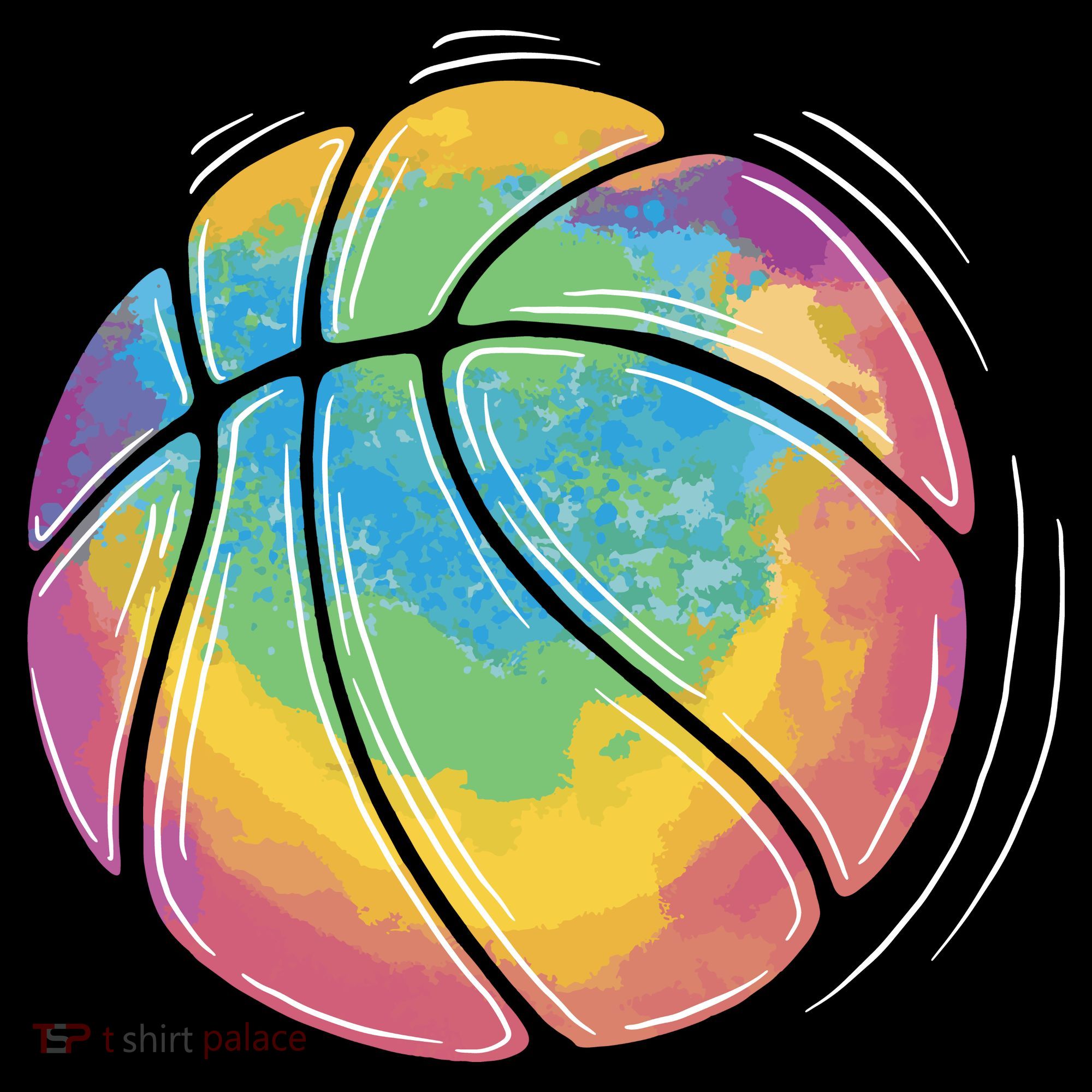 Rainbow Basketball Sport Coffee Mug
