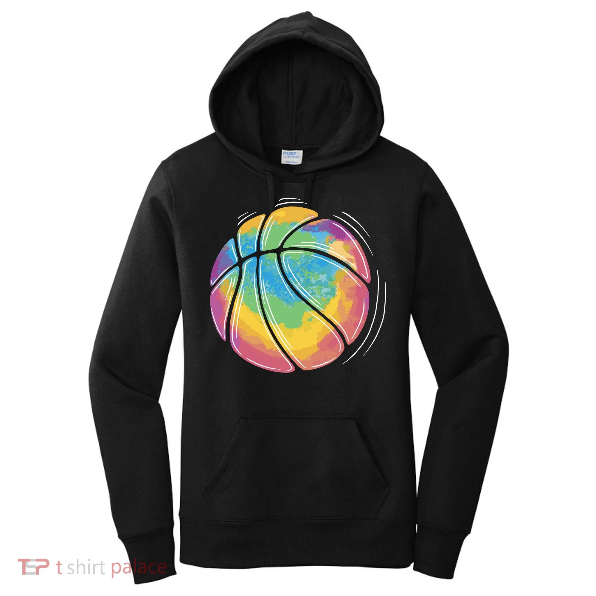 Rainbow Basketball Sport Women's Hoodie