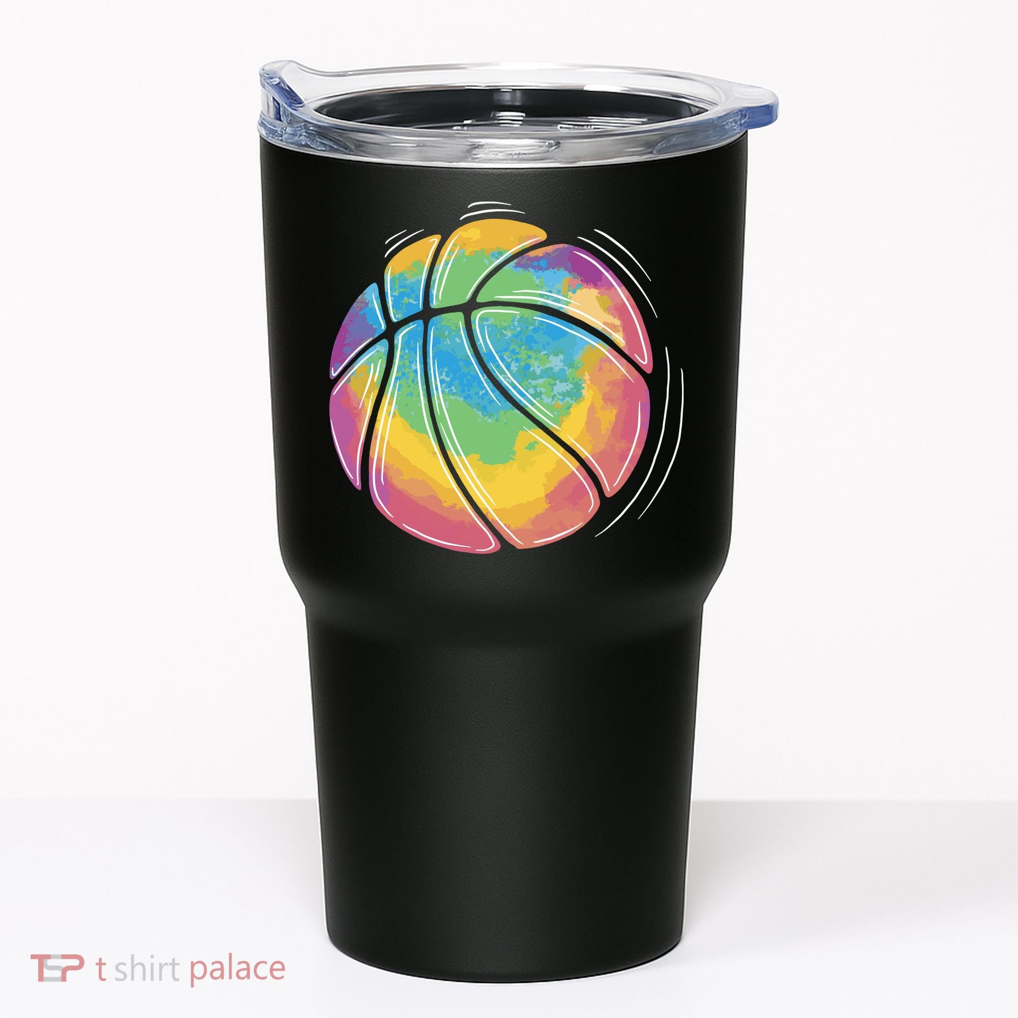 Rainbow Basketball Sport Tumbler