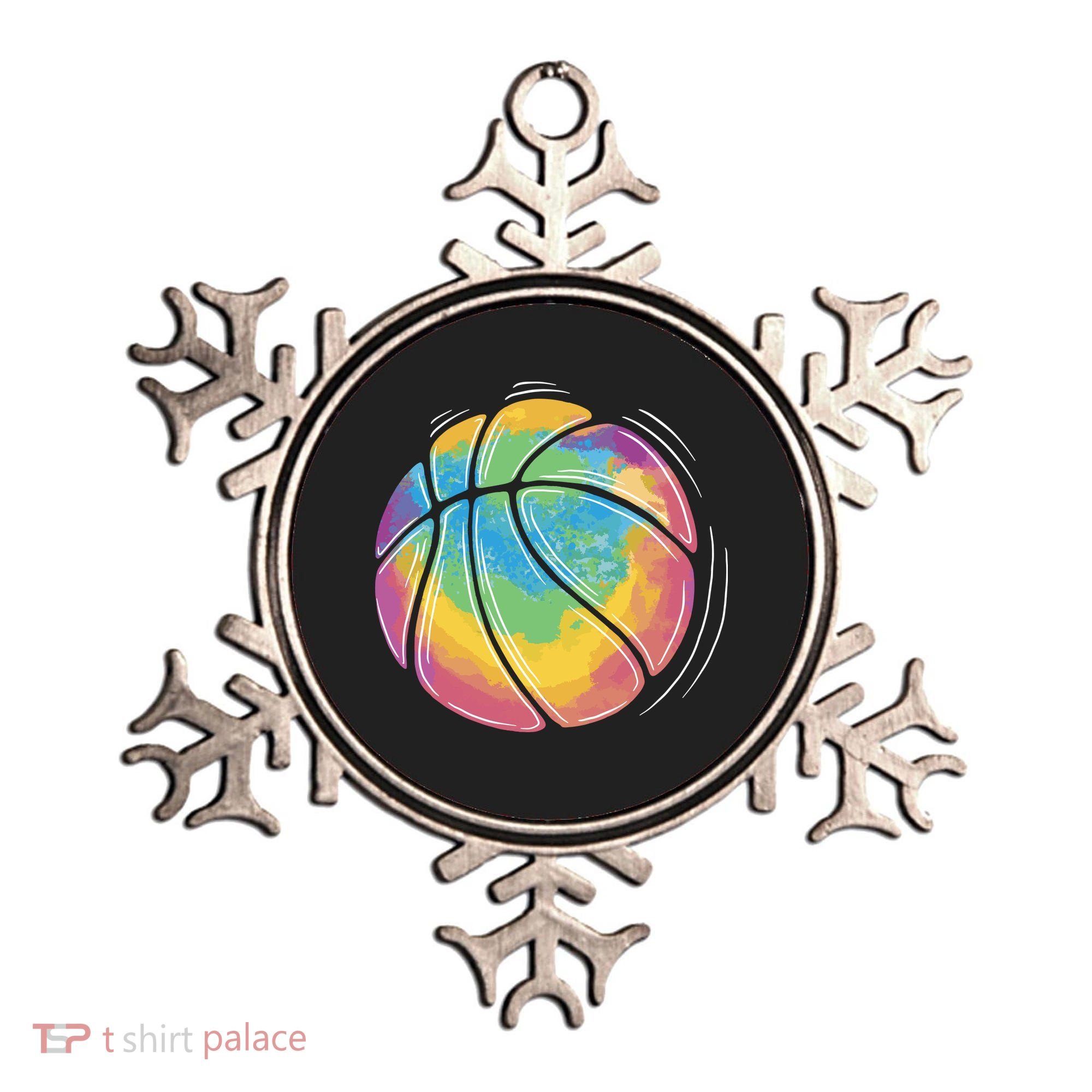 Rainbow Basketball Sport Ornament