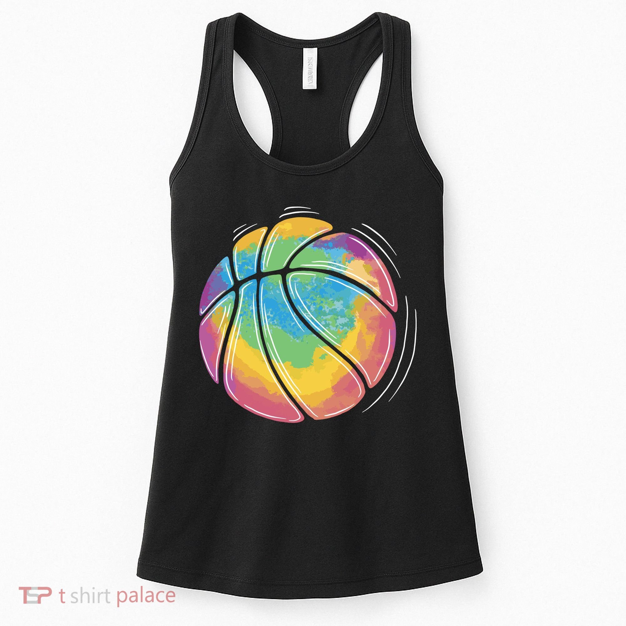 Rainbow Basketball Sport Women's Tank Top