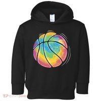 Rainbow Basketball Sport Toddler Hoodie thumb 0