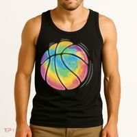 Rainbow Basketball Sport Tank Top thumb 3