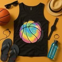 Rainbow Basketball Sport Tank Top thumb 4