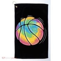 Rainbow Basketball Sport Golf Towel thumb 0