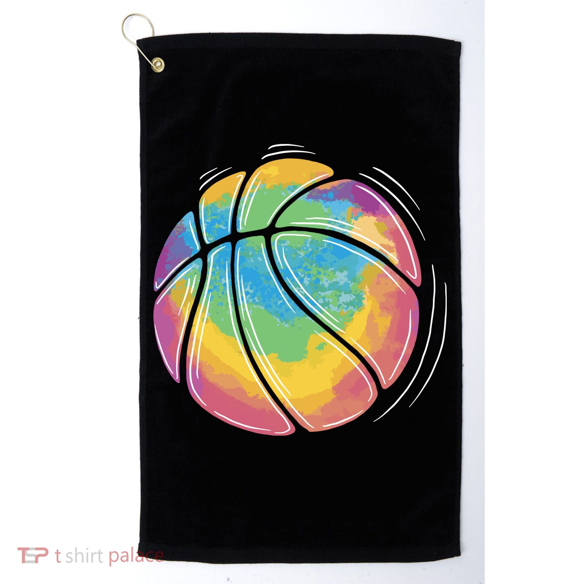 Rainbow Basketball Sport Golf Towel