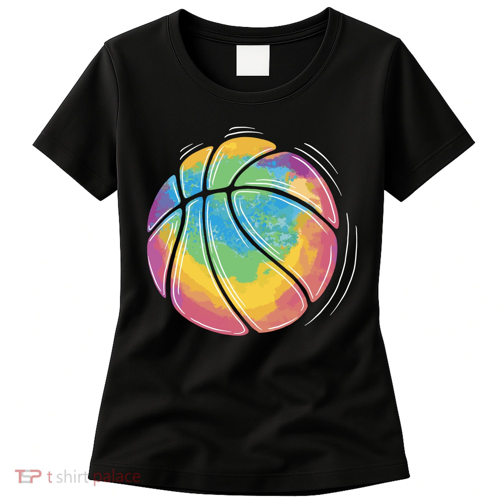 Rainbow Basketball Sport Women's T-Shirt