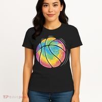 Rainbow Basketball Sport Women's T-Shirt thumb 4