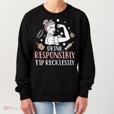 Retro Bartending Saying Mixologist Barkeeper & Bartender Women's Sweatshirt