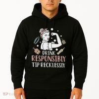 Retro Bartending Saying Mixologist Barkeeper & Bartender Hoodie thumb 2
