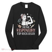 Retro Bartending Saying Mixologist Barkeeper & Bartender Long Sleeve Shirt thumb 0