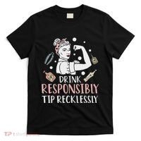 Retro Bartending Saying Mixologist Barkeeper & Bartender T-Shirt thumb 0