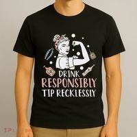 Retro Bartending Saying Mixologist Barkeeper & Bartender T-Shirt thumb 3