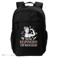 Retro Bartending Saying Mixologist Barkeeper & Bartender Backpack thumb 0