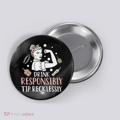 Retro Bartending Saying Mixologist Barkeeper & Bartender Button