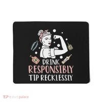 Retro Bartending Saying Mixologist Barkeeper & Bartender Mousepad thumb 0