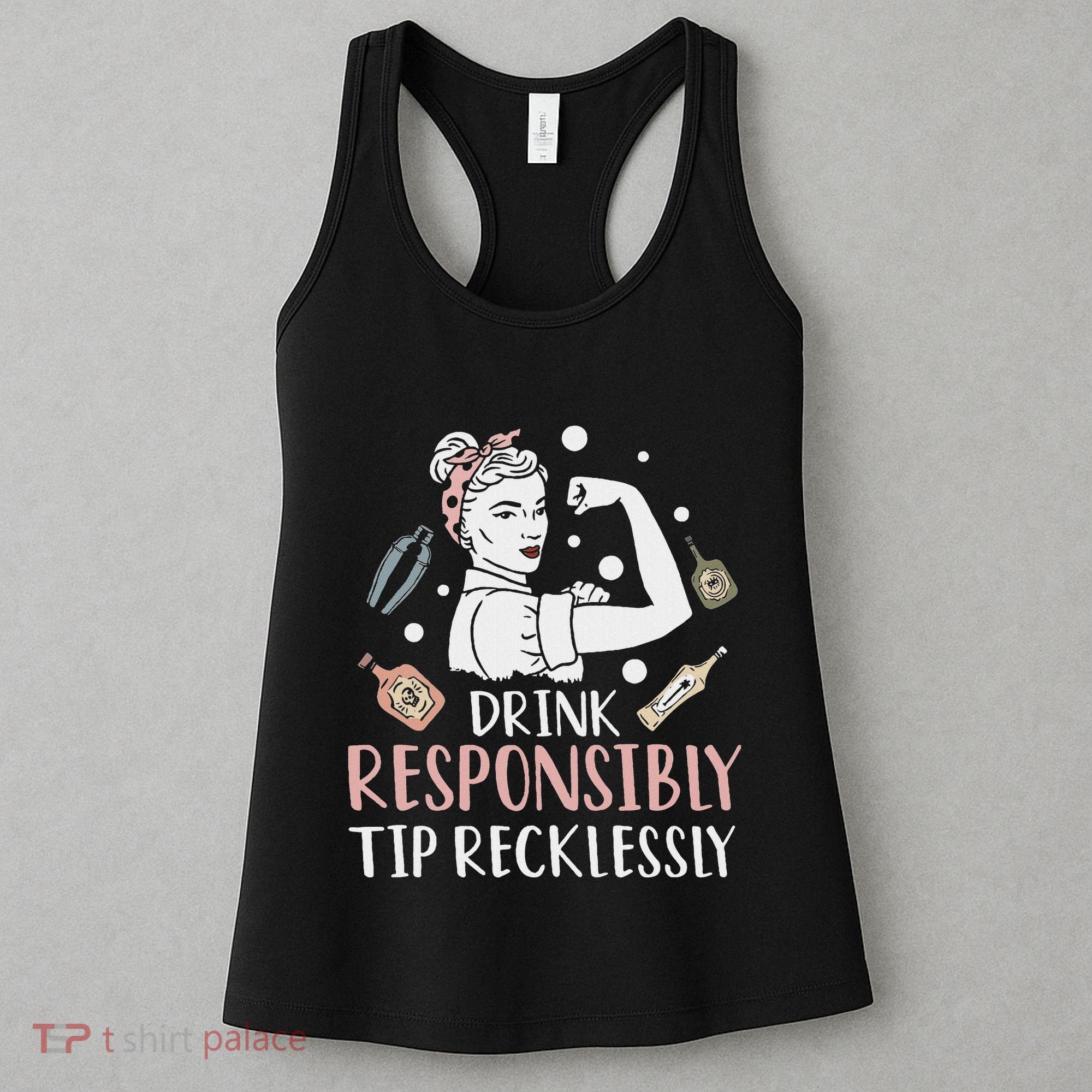 Retro Bartending Saying Mixologist Barkeeper & Bartender Women's Tank Top