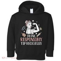 Retro Bartending Saying Mixologist Barkeeper & Bartender Toddler Hoodie thumb 0