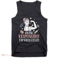 Retro Bartending Saying Mixologist Barkeeper & Bartender Tank Top thumb 0