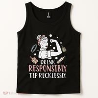 Retro Bartending Saying Mixologist Barkeeper & Bartender Tank Top thumb 2