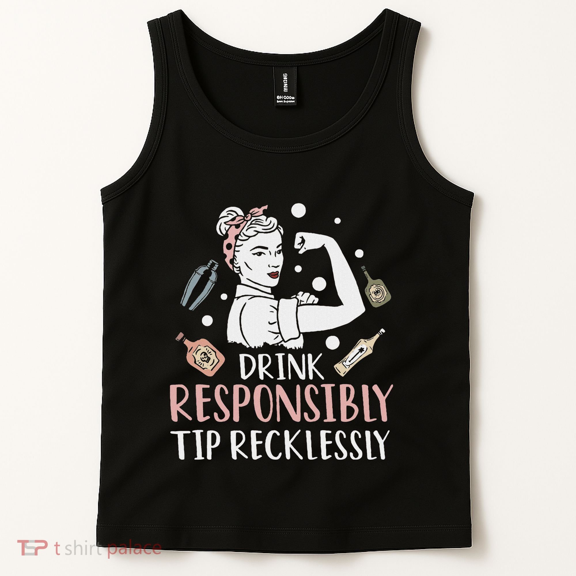 Retro Bartending Saying Mixologist Barkeeper & Bartender Tank Top