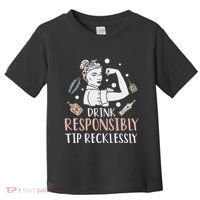 Retro Bartending Saying Mixologist Barkeeper & Bartender Toddler T-Shirt thumb 0