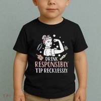 Retro Bartending Saying Mixologist Barkeeper & Bartender Toddler T-Shirt thumb 2