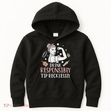 Retro Bartending Saying Mixologist Barkeeper & Bartender Kids Hoodie