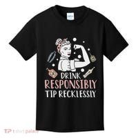 Retro Bartending Saying Mixologist Barkeeper & Bartender Kids T-Shirt thumb 0